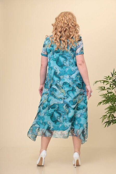 Вечернее платье Romanovich style 1-1332 бирюза