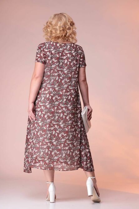 Повседневное платье Romanovich style 1-1332 кирпичные_тона