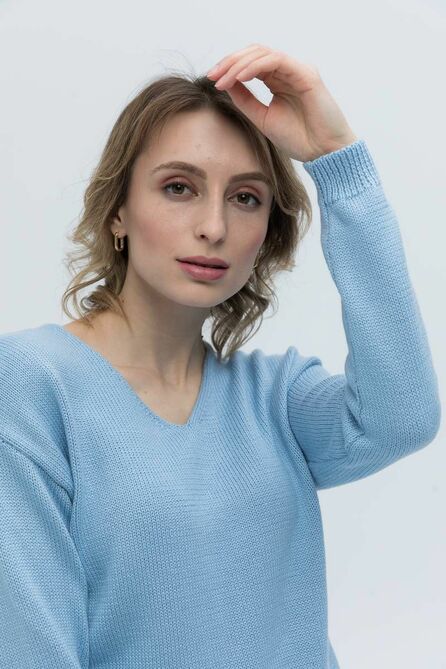 Джемпер Romgil 675ХТЗ бледно-голубой