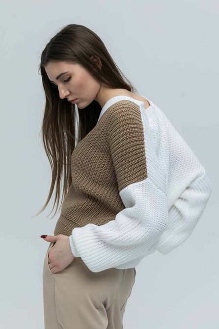 Жакет Romgil 683ПТЗ белый,бежевый,светло-бежевый