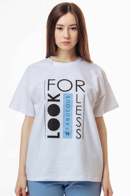 Спортивный костюм Romgil 696ЛХТЗ белый,голубой