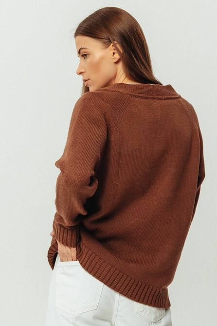 Кардиган Romgil 391ТЗ коричневый