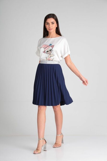 Юбка SandyNa 130227 темно-синий