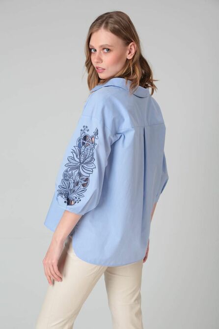 Блузка SandyNa 130431В голубой