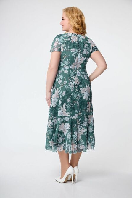 Повседневное платье СлавияЭлит 428 изумруд