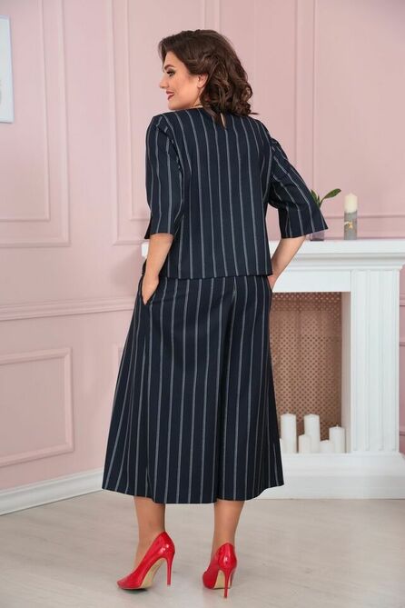 Брюки, Блуза Solomeya Lux 851А синий