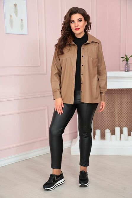 Рубашка Solomeya Lux 858 коричневый