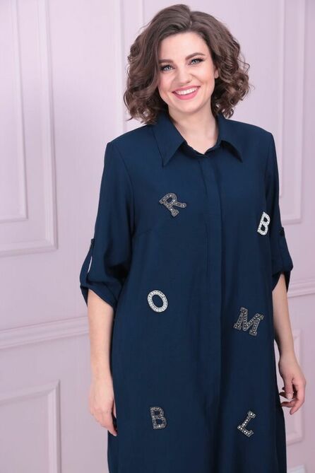 Вечернее платье Solomeya Lux 887 синий