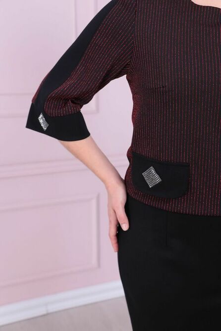 Вечернее платье Solomeya Lux 875A бордо