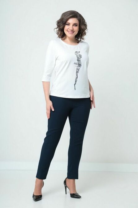 Брюки, Блуза, Жакет Solomeya Lux 910 синий