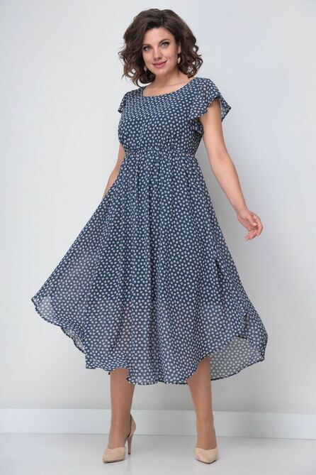 Вечернее платье Solomeya Lux 906 мелкий-цветок