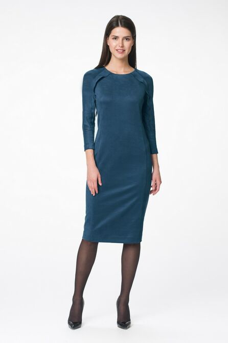 Повседневное платье Stilville 18С1576 лазурный