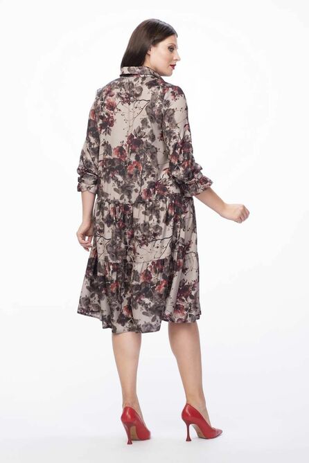 Повседневное платье Stilville 22С1805 бордо