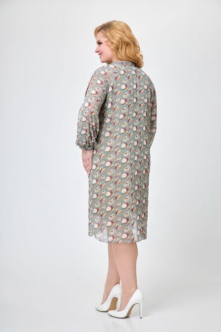 Вечернее платье Svetlana Style 1706 серый+розы