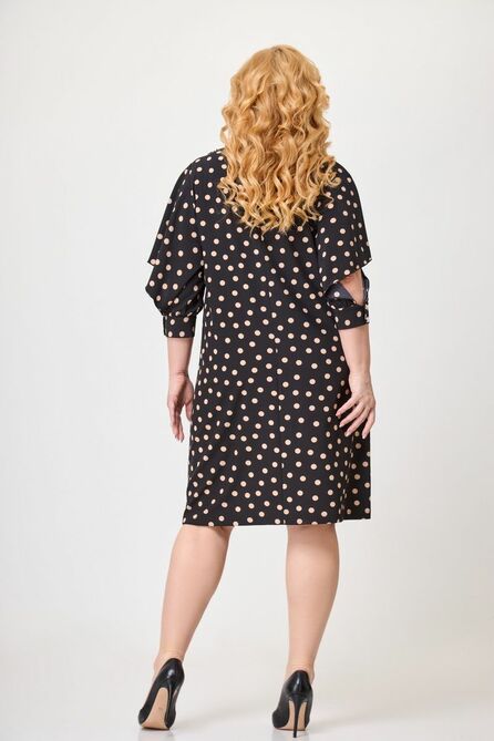 Вечернее платье Svetlana Style 1741 черный+горох