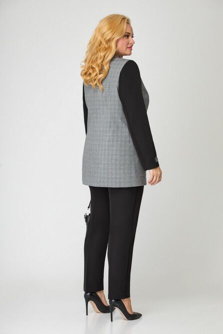 Костюм брючный Svetlana Style 1758 серый-черный Костюм брючный Svetlana Style 1758 серый-черный