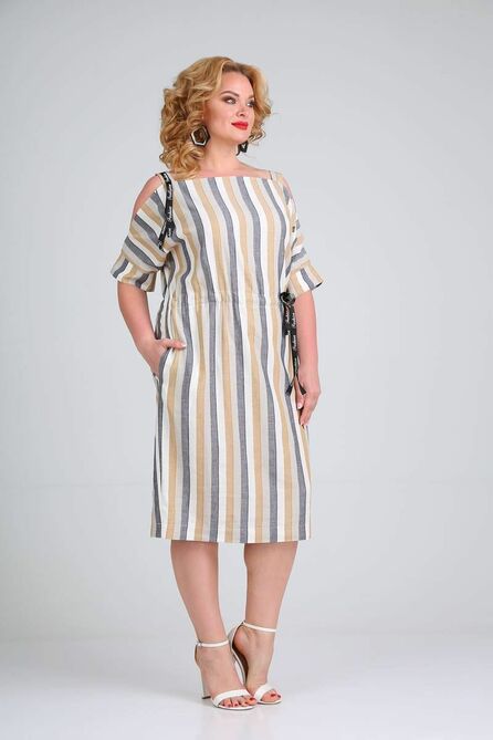Повседневное платье SVT-fashion 500 полоска