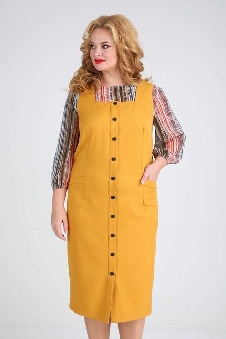 Костюм с блузкой SVT-fashion 560 желтый Костюм с блузкой SVT-fashion 560 желтый
