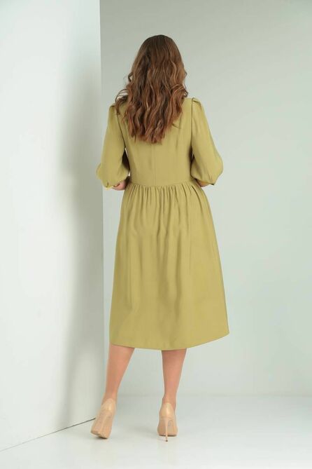 Повседневное платье SVT-fashion 566 болотный Повседневное платье SVT-fashion 566 болотный