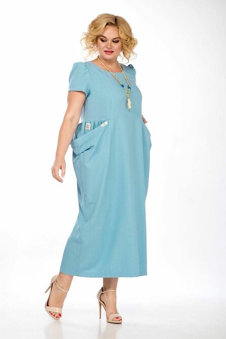 Повседневное платье SVT-fashion 571 голубой