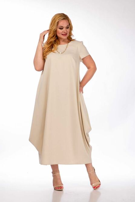 Повседневное платье SVT-fashion 570 беж