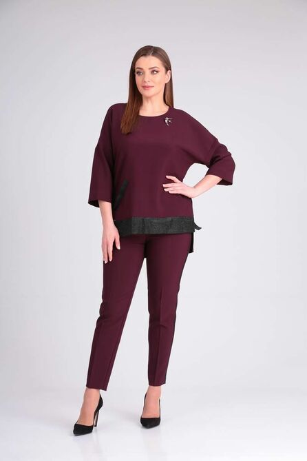 Костюм брючный SVT-fashion 549 бордо