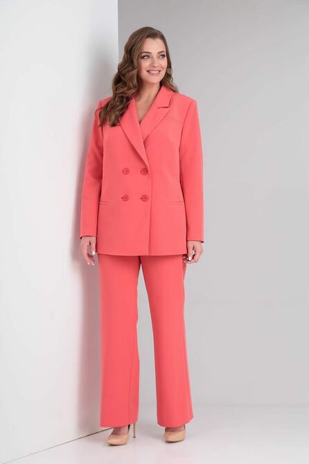 Костюм брючный SVT-fashion 567 коралл