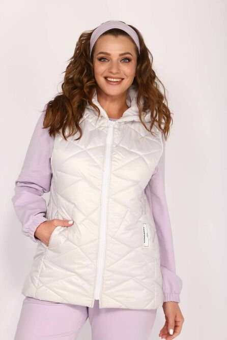 Брюки, Жилет, Свитшот ТАиЕР 1081 нежно-сиреневый+жемчужный