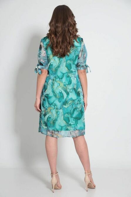 Повседневное платье ТАиЕР 1087 зеленый_малахит