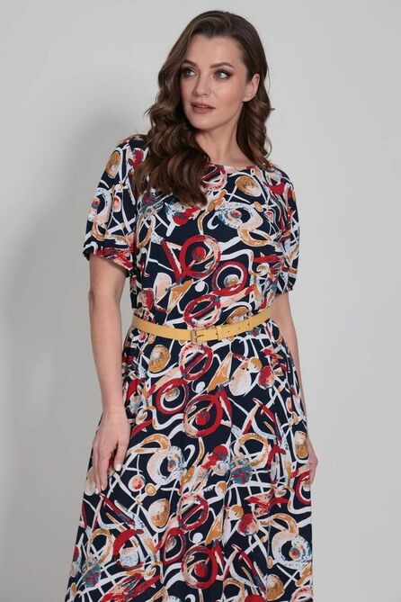 Повседневное платье ТАиЕР 971 мультиколор