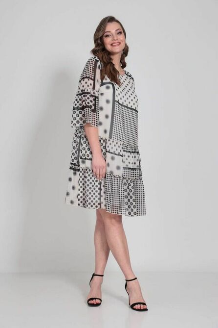 Повседневное платье ТАиЕР 1085 молочный