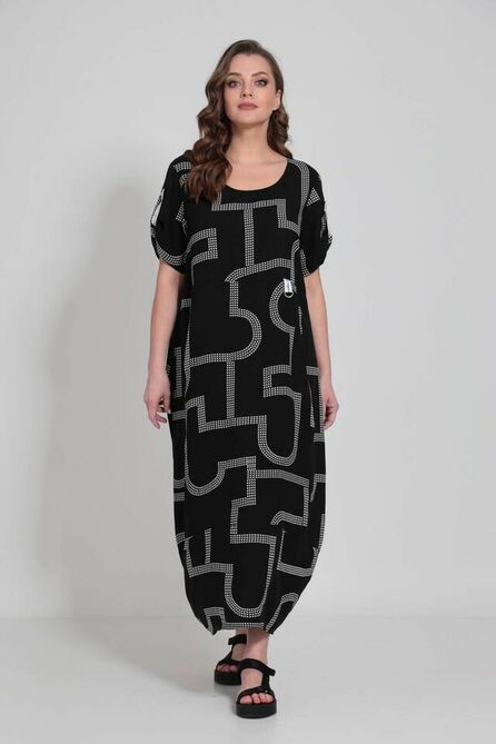 Повседневное платье ТАиЕР 989 черный