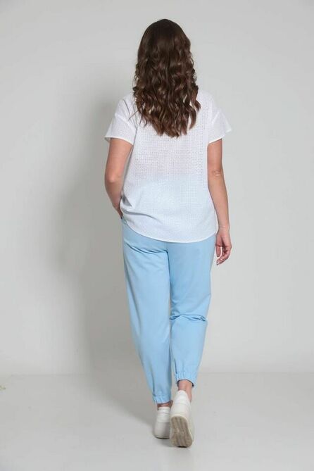 Брюки, Футболка ТАиЕР 956 белый/голубой