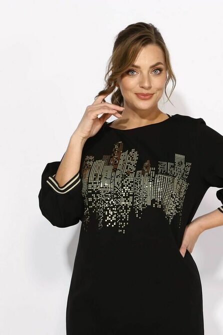 Повседневное платье ТАиЕР 1132 черный