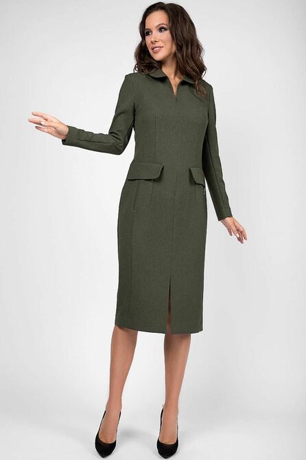 Офисное платье Teffi style L-1447 зеленый Офисное платье Teffi style L-1447 зеленый