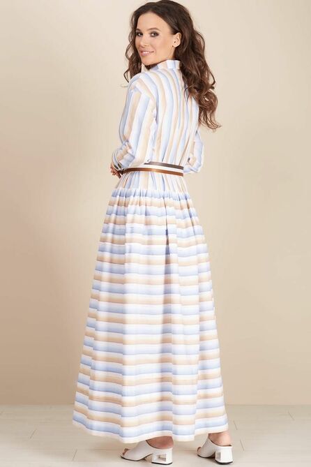 Повседневное платье Teffi style L-1490 полоска