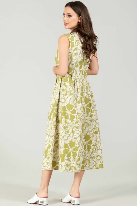 Повседневное платье Teffi style L-1495 салатовый Повседневное платье Teffi style L-1495 салатовый