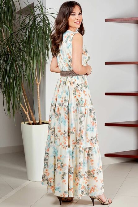 Повседневное платье Teffi style L-1566 нежно_желтый Повседневное платье Teffi style L-1566 нежно_желтый