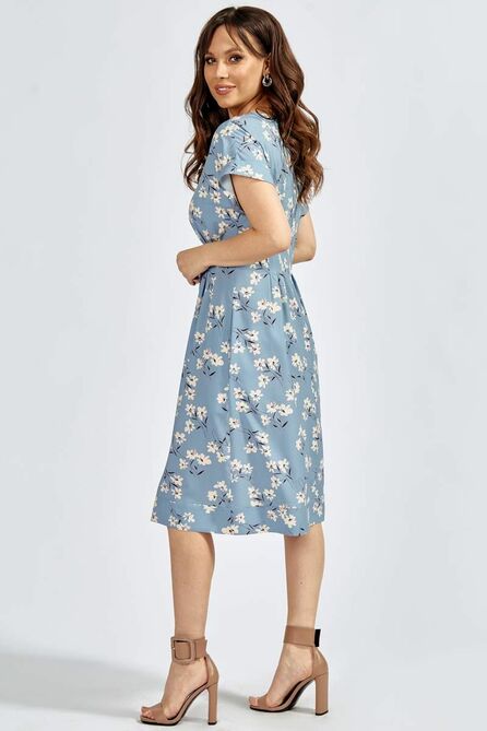 Повседневное платье Teffi style L-1640 цветы_арона