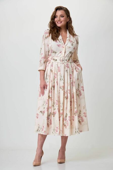 Вечернее платье Teffi style L-1489 кремовый