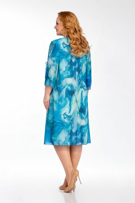 Вечернее платье Теллура-Л 1630 бирюза