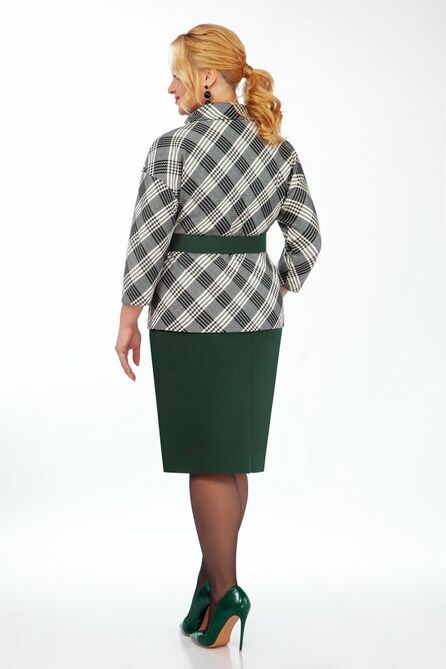 Юбка, Джемпер Теллура-Л 1655 зеленый