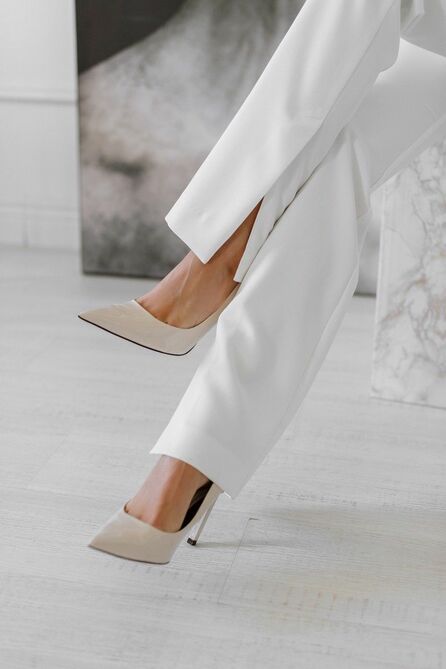 Костюм брючный Temper 482 белый