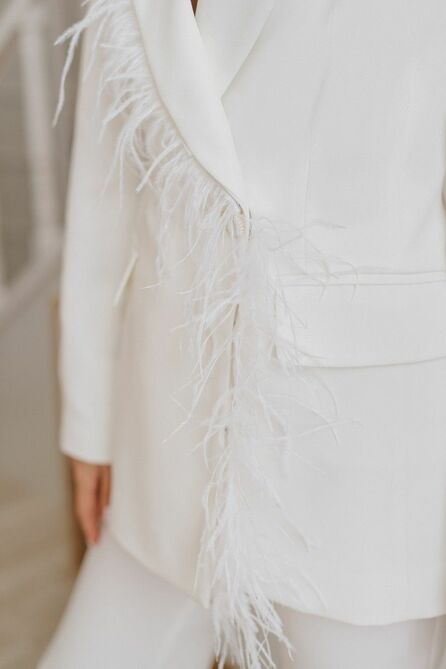 Костюм брючный Temper 476 белый