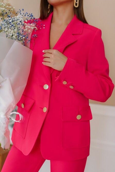 Костюм брючный Temper 478 малина