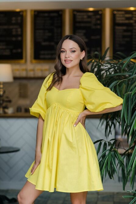 Вечернее платье Temper 420 желтый