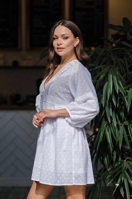 Повседневное платье Temper 499 белый