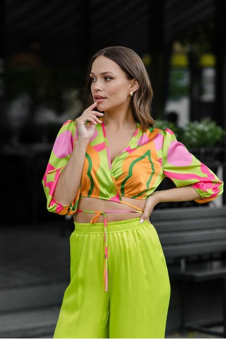 Брюки, Блуза Temper 505 салатовый