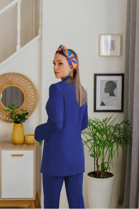 Костюм брючный Temper 307 темный_василек