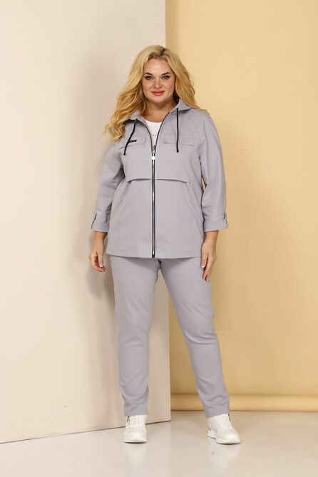 Брюки, Футболка,Ветровка Тэнси 343 серый